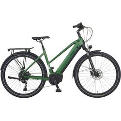 E-Bike PROPHETE "Entdecker 4.9" Gr. 50, schwarz (grün), E-Bikes, 50cm, 28 Zoll (71,12cm), Pedelec, Elektrofahrrad für Damen