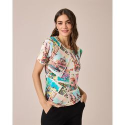 Shirt mit Postkarten-Print