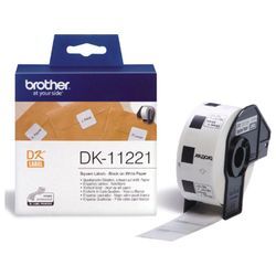 Brother DK-11221 - (23 mm x 23 mm) - Schwarz auf weiß - Etikett