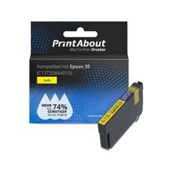 PrintAbout Druckerpatrone kompatibel mit Epson 35 (C13T35844010) - Gelb