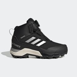 Wanderschuh ADIDAS TERREX "TERREX WINTER MID BOA RAIN.RDY", Gr. 38, schwarz (core schwarz, silber metallic, core schwarz), Textil, Synthetik, sportlich, Schuhe, wasserdicht und wärmend