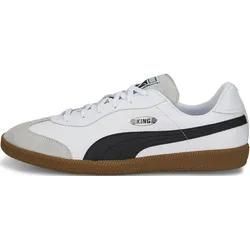 Sneaker PUMA "KING 21 IT", Gr. 37, schwarz-weiß (puma weiß, puma schwarz, gum), Synthetik, Synthetik, sportlich, Schuhe