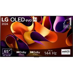 LG OLED-Fernseher, F (A-G), schwarz, 65, Fernseher