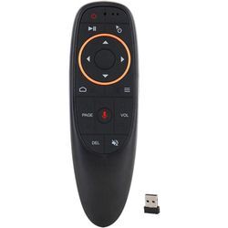 PC-Fernbedienung Air Mouse 2,4-GHz-Funkfernbedienung mit Sprachgyroskopfunktion für Google Android TV Box Smart TV PC HTPC Raspberry Laptop