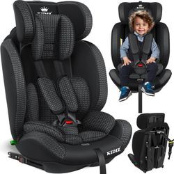 KIDIZ® Autokindersitz Triangle Premium Kindersitz Kinderautositz Autositz Sitzschale 9 kg - 36 kg 1-12 Jahre Gruppe 1/2/3 universal zugelassen nach ECE R129/03 mit Isofix