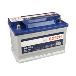 BOSCH S4 - 12V 74Ah 680A Starterbatterie für ALFA ROMEO PEUGEOT FIAT TOYOTA CITROËN SAAB LANCIA CHRYSLER CHEVROLET OPEL 400126397 400130019 5600X8 0 0