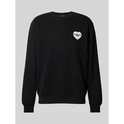 Sweatshirt mit Label-Print Modell 'HEART BANDANA'