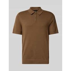 Regular Fit Poloshirt mit Label-Detail Modell 'MILANO SPRING'