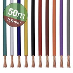 Quadrios 22CW004 Litzensortiment 1 x 0.5 mm² Weiß, Blau, Braun, Orange, Grün, Gelb, Grau, Violett, Schwarz, Rot 1 Set