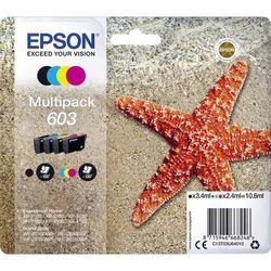 Epson Druckerpatrone T03U64, 603 Original Kombi-Pack Schwarz, Cyan, Magenta, Gelb C13T03U64010