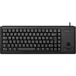 CHERRY Compact-Keyboard G84-4400 USB Tastatur Deutsch, QWERTZ Schwarz Integrierter Trackball