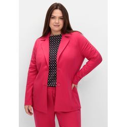 Blazer aus Milano-Ripp, mit Reverskragen, sorbet pink, Gr.44