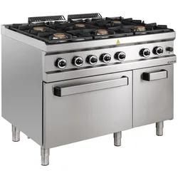 GastroHero Gasherd Serie 77 - 110/70 mit Gasbackofen 48 kW