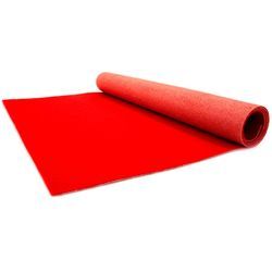 Läufer "PODIUM", rot, B:100cm H:2,6mm L:2700cm, Polypropylen (PP), PRIMAFLOR-IDEEN IN TEXTIL, Teppiche, Breite 100 cm, robuster Nadelfilz, Uni-Farben