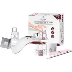 Alessandro Nägel Striplac Peel Or Soak Sets Standard Starter Kit - Vegan Polishing File + Soak Off Liquid 50 ml + Peel Or Soak Nail Polish 640 Panama Hut 5 ml + Peel Or Soak Top Coat 5 ml + Peel Off Activator 5 ml + Cleansing Pads 50 pcs. + LED Lamp + Cuticle Pusher 1 Stk.