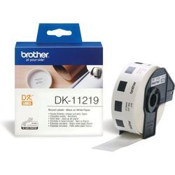 Brother DK-11219 - (12 mm x 12 mm) - Schwarz auf weiß - Etikett