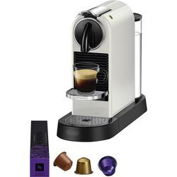 NESPRESSO Kapselmaschine "CITIZ EN 167.W von DeLonghi, White", weiß, B:13cm H:27,7cm T:37,2cm, Kaffeemaschinen, inkl. Willkommenspaket mit 7 Kapseln