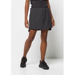 Hosenrock JACK WOLFSKIN "BIKE COMMUTE SKORT W", Damen, Gr. XS (34), grau (phantom), OBERSTOFF 89% POLYESTER, 11% ELASTHAN FUTTER 100% POLYESTER, Röcke Skort