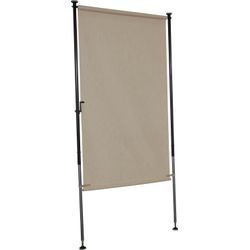 Klemm-Senkrechtmarkise "Style", beige, B:150cm H:225cm, Polyacryl, ANGERER FREIZEITMÖBEL, Markisen, Montage ohne Bohren und Dübeln