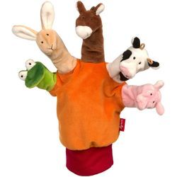 Handpuppe SIGIKID "My Little Theatre, Tiere", bunt, Puppen, Kinder, Polyester, für Kasperle- oder Puppentheater