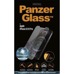 PANZERGLASS Displayschutzglas "iPhone 12/ 12 Pro, Antibakteriel, Standard fit", transparent, Displayfolien