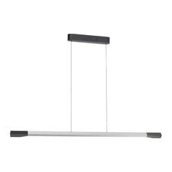 PAUL NEUHAUS Pendelleuchte "HOOP", schwarz (aluminium, anthrazit), 1 flammig, Ø 0,00cm H: 50,00cm,, Lampen, LED, dimmbar, Simply Dim, Memory, nach Trennung vom Netz, Comfort Lift