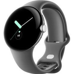 Smartwatch GOOGLE "Pixel Watch Wifi", silber, Smartwatches