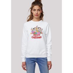 Sweatshirt F4NT4STIC "Disney Micky Maus und Friends Christmas", Damen, Gr. L, weiß, Obermaterial: 85% Baumwolle, 15% Polyester, casual, regular fit, Rundhals, Langarm ohne Bündchen, Sweatshirts, Premium Qualität