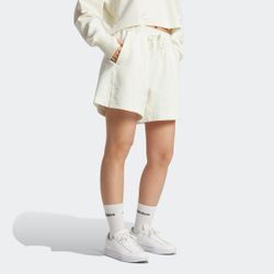 Shorts ADIDAS SPORTSWEAR "W ALL SZN L SHO", Damen, Gr. M, N-Gr, weiß (sanftes weiß), Obermaterial: 58% Baumwolle, 40% Polyester, 2% Elasthan, sportlich, Hosen