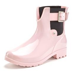 Gummistiefelette VIVANCE, Damen, Gr. 36, rosa (rose), Obermaterial: 100% PVC. Futter: 100% Textilmaterial. Decksohle: 100% Textilmaterial. Laufsohle: 100% Synthetik, unifarben, glänzend, casual, Schuhe Chelseaboots Schlupfboots Gummiboots, Gummistiefel im Chelsea-Look, Schlupfstiefel, Boots, Stiefel VEGAN