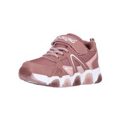 Sneaker ZIGZAG "Rupen", Kinder, Gr. 25, rosa (altrosa), Kunstfaser, Polyurethane, casual, Schuhe, mit blinkenden Lichtern