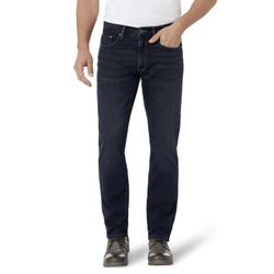 5-Pocket-Jeans HERO BY JOHN MEDOOX "Phoenix Denim Big Straight Cut Stretch", Herren, Gr. 40, Länge 32, blau (indigo wash), Denim/Jeans, 99% Baumwolle, 1% Elasthan, casual, straight fit lang, Jeans, Straight Fit Casual Clean Wash Denim Jeans für Herren