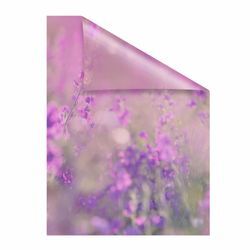 Fensterfolie LICHTBLICK ORIGINAL "Blumenwiese" Gr. 5, lila (violett), B:100cm L:180cm, PVC, Fensterfolien