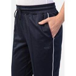 Sporthose STOOKER WOMEN "Baumwollstretch Stooker Women Sporthose", Damen, Gr. 44/46, blau (navy), Sweatware, 55% Polyester, 45% Baumwolle, sportlich, gerade lang, Hosen, Sporthose Regular Fit Sport Baumwollgemisch für Damen