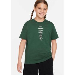 T-Shirt NIKE SPORTSWEAR "G NSW BF TEE SW - für Kinder", Kinder, Gr. L (152/158), grün (fir), Obermaterial: 100% Baumwolle, sportlich, Kurzarm, Shirts