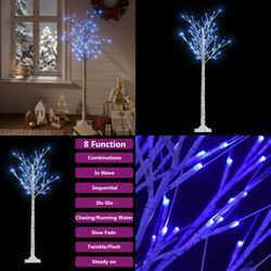 Vidaxl - Weihnachtsbaum 140 LEDs 1,5 m Blau Indoor Outdoor - Weihnachtsbaum - Weihnachtsbäume - Home & Living - Weiß