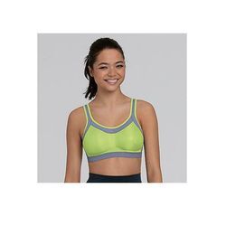 Sport-BH ANITA ACTIVE "Sport-BH Momentum", Damen, Gr. 100, Cup C, grün (lime light), Microtouch, Frottee, Obermaterial: 70% Polyester, 15% Elasthan, 15% Polyamid, mehrfarbig, sportlich, regular fit, BHs, Cup C-G, nahtlose Cups, maximum support