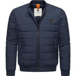 Bomberjacke RAGWEAR "Boomber", Herren, Gr. L (52), blau (navy), Obermaterial: 100% Polyester, Innenfutter: 100% Polyester, Wattierung: 100% Polyester, Basic, weit hüftbedeckend, hoch geschlossener Ausschnitt, Langarm Ärmel ohne Ärmelschlitz Rippbündchen, Jacken, Leichte wasserdichte Herren Übergangsjacke