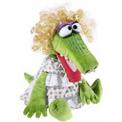 Handpuppe HEUNEC "Jan & Henry, Krokodella", bunt, Puppen, KinderH:40cm, Flauschstoff, H:40cm