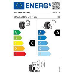 FALKEN - Reifen [Falken] 205/55R16 94H SINCERA SN110 Sommerreifen 336778TH