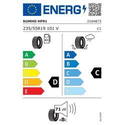 KUMHO REIFEN 235/55R19 101V - Crugen HP91 Sommerreifen 2164873