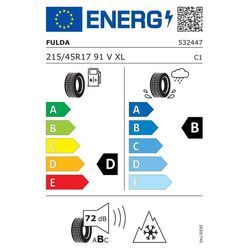 FULDA REIFEN GMBH & CO. KG 215/45R17 91V - Kristall Control HP2 Winterreifen 532447