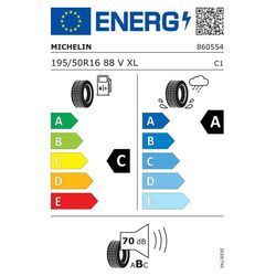 MICHELIN [Michelin] 195/50R16 88V - Primacy 4+ Sommerreifen 860554