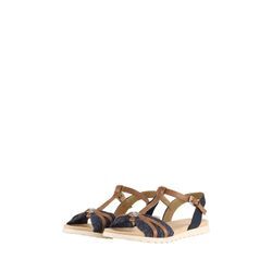 TOM TAILOR Damen Flache Sandalen, blau, Uni, Gr. 36