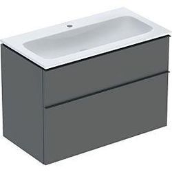 Geberit iCon Möbel-Waschtischset 502337JK1 90x63x48cm, weiß, Korpus/Front/Griff lava matt