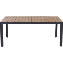 Siena Garden Silva Dining Tisch 180x100cm matt anthrazit / Teak