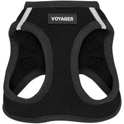 Voyager Step-In Air Hundegeschirr by Best Pet Supplies All Weather Mesh Step in Vest Harness für kleine und mittlere Hunde, Schwarz, size m - Brust