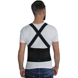 Arbeitsstützgürtel HYDAS "schweres Heben mit Eleganz und Sicherheit", schwarz, Bandagen, Umfang: 75cm - 145cm, Elasthan, Polyester, Taillenumfang 75 bis 145 cm