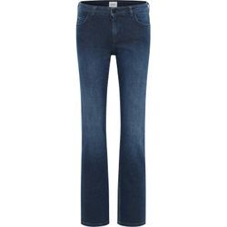 Straight-Jeans MUSTANG "Style Crosby Relaxed Straight", Damen, Gr. 26, Länge 30, blau (840 dunkelblau), 99% Baumwolle, 1% Elasthan, straight fit, Jeans