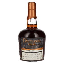 Dictador Rum Dictador BEST OF 1987 ALTISIMO Colombian Rum 30YO/050317/EX-W348 45% Vol. 0,7l